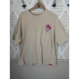 NWOT Brock Brand Clothing Men’s XL Neon Pink Palm Tree T-Shirt